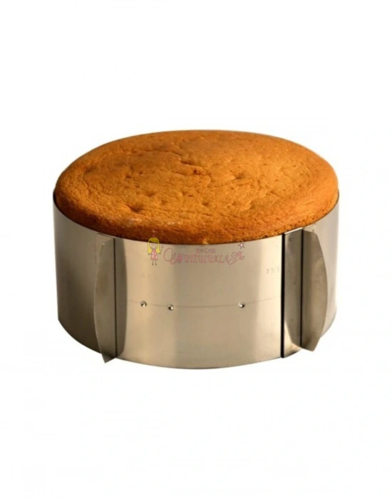 Yuvarlak Ayarlanabilir Pasta Kek Pandispanya Kalıbı Ayarlı Çember