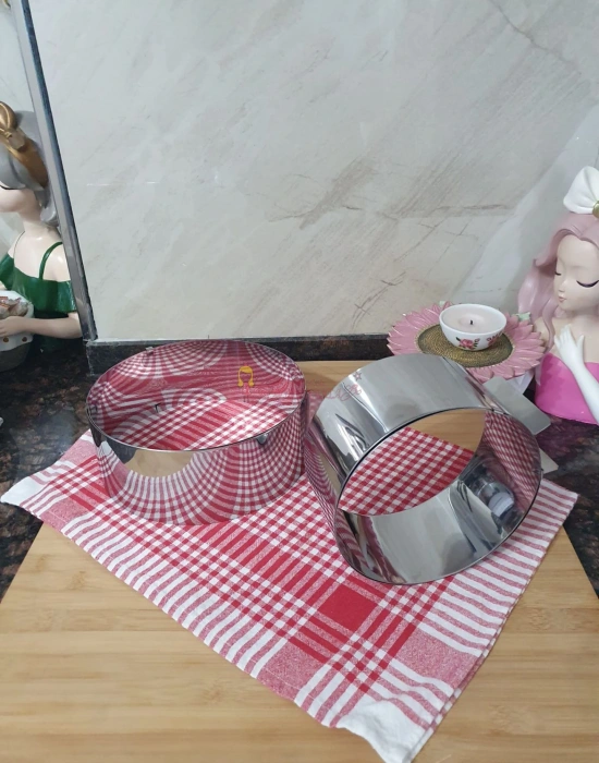 Yuvarlak Ayarlanabilir Pasta Kek Pandispanya Kalıbı Ayarlı Çember