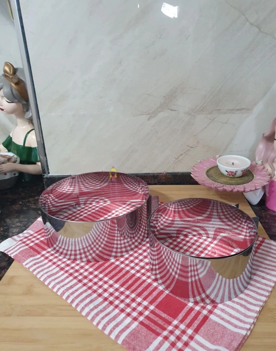 Yuvarlak Ayarlanabilir Pasta Kek Pandispanya Kalıbı Ayarlı Çember