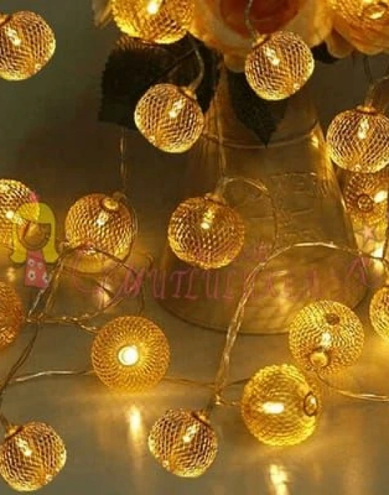 Yuvarlak Şekilli Metal Pilli Led Işık (Gün Işığı)