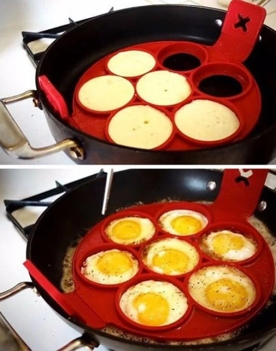 YUVARLAK SİLİKON PANKEK KREP & OMLET KALIBI