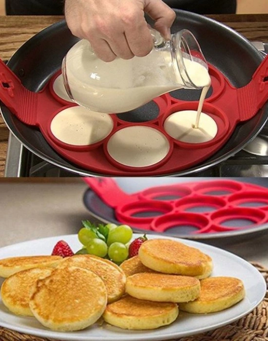 YUVARLAK SİLİKON PANKEK KREP & OMLET KALIBI