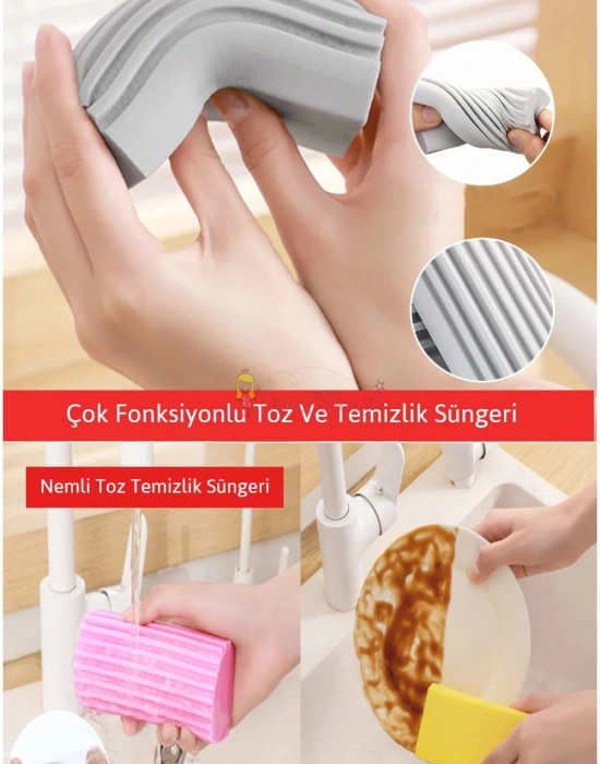 ﻿ Çok Fonksiyonlu Nemli Toz Temizlik Süngeri | Ev Araç Araba Oto Yıkama Temizleme Süngeri