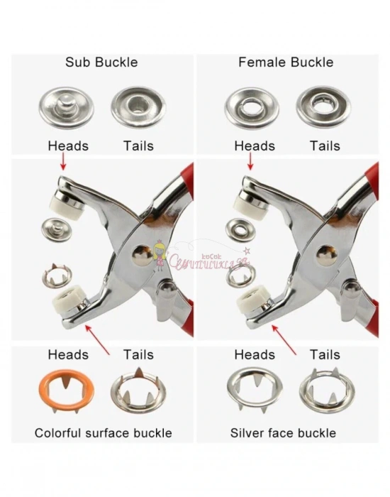 ﻿METAL ÇITÇITLI DÜĞME PENSESİ VE DÜĞMESİ