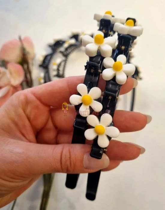 ﻿Sevimli  Figürlü Mandal Tokalı Çocuk Tacı Saç Toplayıcı Taç