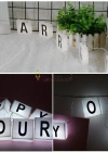 10lu Lightbox Işıklı Harf Mesaj Panosu Dekoratif Harf Işık Zinciri