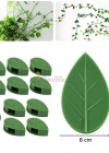 10 lu Yaprak Tasarımlı  Kablo Bitki Sarmaşık Düzenleyici Yapışkanlı Klipsler