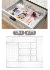 12li Set Modüler Çekmece Içi Düzenleyici Banyo Makyaj Takı Düzenleyici