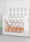 3 Katlı Döner 30 Bölmeli Yumurta Kutusu Organizer Yumurtalık