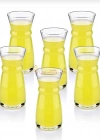 6 Adet Cam Lüx Limonata Sunum Karafı
