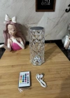 Rose Diamond Masa Lambası Kristal Silindir