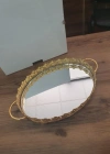 Gold Aynalı Tepsi