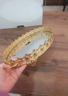 Gold Aynalı Tepsi