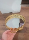 Gold Aynalı Tepsi