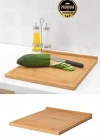 Tezgah Üstü Bambu Kesim Sunum Tahtası Küçük 45X38 Cm