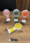 2 Kademeli Işıklı Mini El Fanı