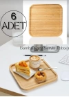 Bambu 7 Parça Pasta Seti 20x20 Cm