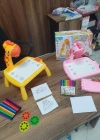 Projeksiyonlu Pembe Zürafa Mini Çizim Masası