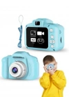 Dijital Oyunlu Çocuk Fotoğraf Makinesi Mavi