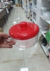 Plastık Tencere Kırmızı Kapak