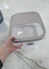 10 Litre Çizgili Sürgülü Saklama Kabı Erzak Kayar Kapaklı
