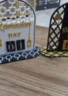 Siyah Ramazan Takvimi Masaüstü Dekoru