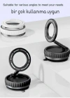 D. 360 Derece Dönebilen Vakumlu Magnetik Telefon Tutucu