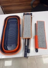 Kendinden Sıkmalı Kova Mop Takım Turuncu Set