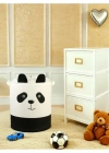 P. Panda Tasarımlı Bebek Çoçuk Odası Fileli Düzenleyici Saklama Kutusu Kirli  Sepeti 37 x 40 cm