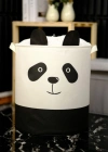 P. Panda Tasarımlı Bebek Çoçuk Odası Fileli Düzenleyici Saklama Kutusu Kirli  Sepeti 37 x 40 cm