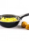 L. Emaye Wok Kızartma Tava Kızartma Tel Hediyeli 28 Cm
