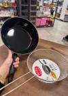 L. Emaye Wok Kızartma Tava Kızartma Tel Hediyeli 28 Cm