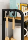 2 Katlı Dekoratif Mutfak Banyo Rafı Karma Renk