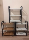 3 Katlı Dekoratif Mutfak Banyo Rafı Karma Renk