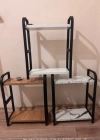 2 Katlı Dekoratif Mutfak Banyo Rafı Karma Renk
