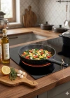 Hamarat 30 cm Tek Kulp Tava Döküm Granit Kaplama