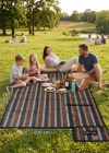 Renkli Piknik Matı Hasır Piknik Örtüsü Su Geçirmez Kumaş 220 x 140 cm