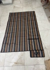 Renkli Piknik Matı Hasır Piknik Örtüsü Su Geçirmez Kumaş 220 x 140 cm