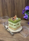Sert Mika Plastik 6lı Kare Tiramisu Cup 250 cc  Şeffaf Kapaklı Sunum Kabı Tatlı & Meze ve Salata Kap