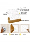 CT. 6 Adet Yapışkanlı Beyaz Mermer Desenli Sticker 30x30 cm