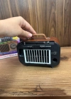 Everton Radyo Saatli Led Işıklı Güneş Panelli Nostaljik Radio RT-711