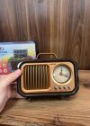 Everton Radyo Saatli Led Işıklı Güneş Panelli Nostaljik Radio RT-711