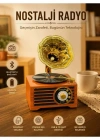 Everton Radyo Gramafon Görünümlü Şarjlı Nostaljik Radio RT-603
