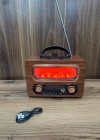 Everton Radyo Şömineli Orta Boy Nostaljik Radio Şarjlı 20x13,5x10 RT-731