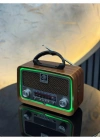 Everton Radyo Güneş Panelli Işıklı Nostaljik Radio RT-717