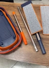 Kendinden Sıkmalı Kova Mop Takım Turuncu Set Katlanır Kovalı 2 Bezli