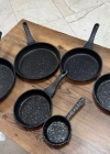 Hamarat 6Li Döküm Tek Kulp Tava Döküm Granit Kaplama Set