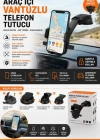 CT. Torpido Üstü Vakumlu Araç Telefon Tutucu Ayarlanabilir Uzun Kollu