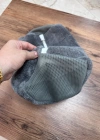 Miss Clean Ayakkabı Hurcu Gri Ayakkabı Yıkama Çantası Özel Mikrofiber Kumaş 600 gsm Fermuarlı Büyük Boy