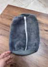 Miss Clean Ayakkabı Hurcu Gri Ayakkabı Yıkama Çantası Özel Mikrofiber Kumaş 600 gsm Fermuarlı Büyük Boy